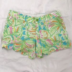 Lilly Pulitzer Elephant Ears Buttercup Shorts Sz 6